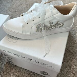 Betsy Johnson X Davids bridal bride sneakers